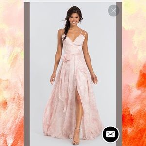 Blush floral Alessandra dress by Joanna August